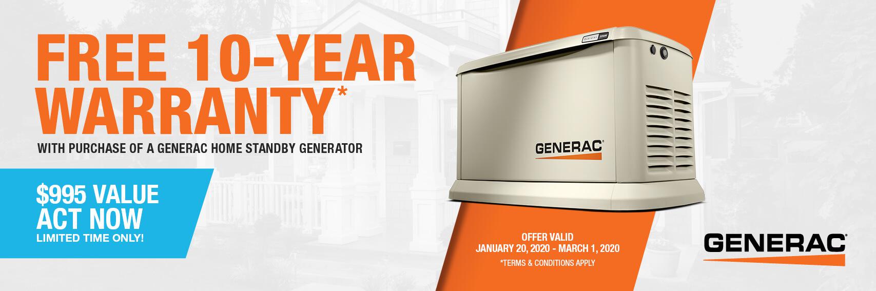 Homestandby Generator Deal | Warranty Offer | Generac Dealer | Biloxi, MS